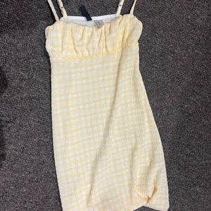 h&m yellow dress